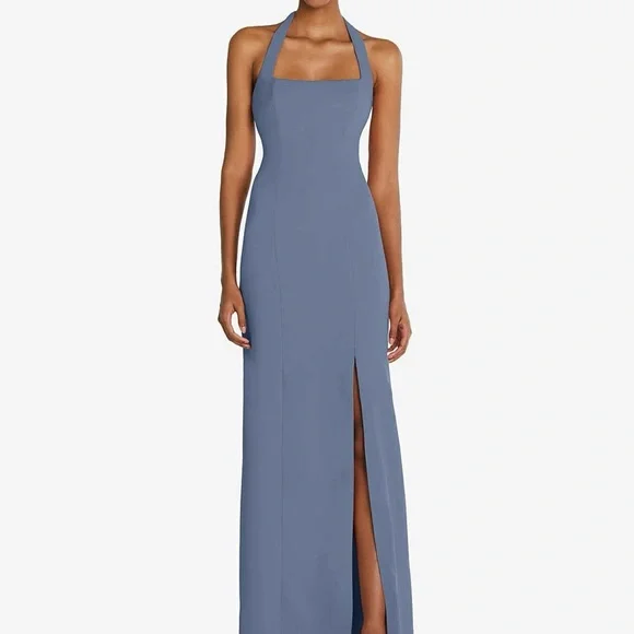 thread bridesmaid dresses Thread Bridesmaid Th089 Strapless Scoop Back Maxi Dress With Front Sli  YDG